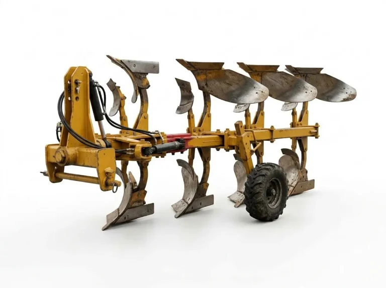 Northside rollover reset plow with hydraulic reset bottoms and gauge wheel
