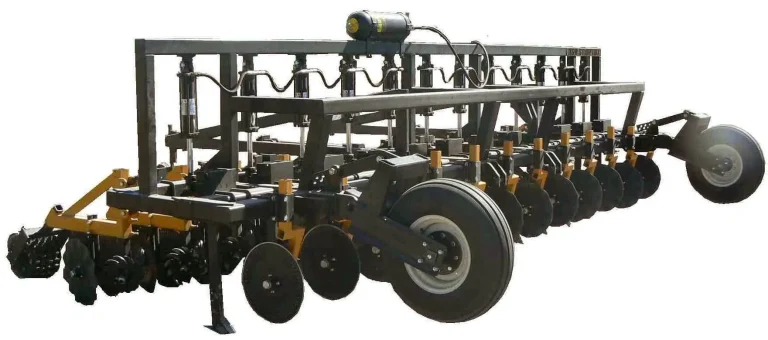 Northside strip-till bar with row units and gauge wheels